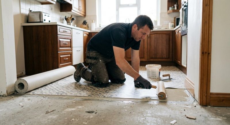 Linoleum Floor Installation in Flower Mound, TX
