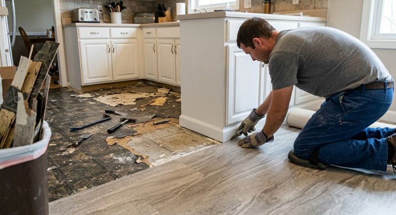 Linoleum Floor Installation in Rowlett, TX