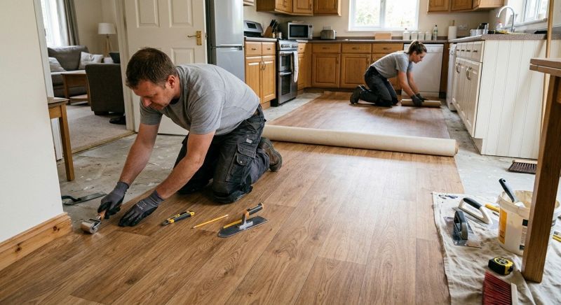 Linoleum Flooring Replacement in Mckinney, TX