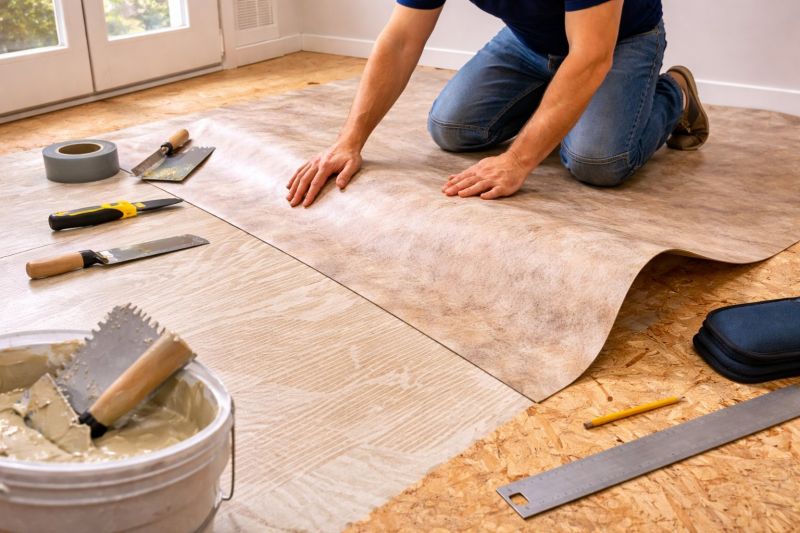 Sheet Flooring Installation in Sachse, TX