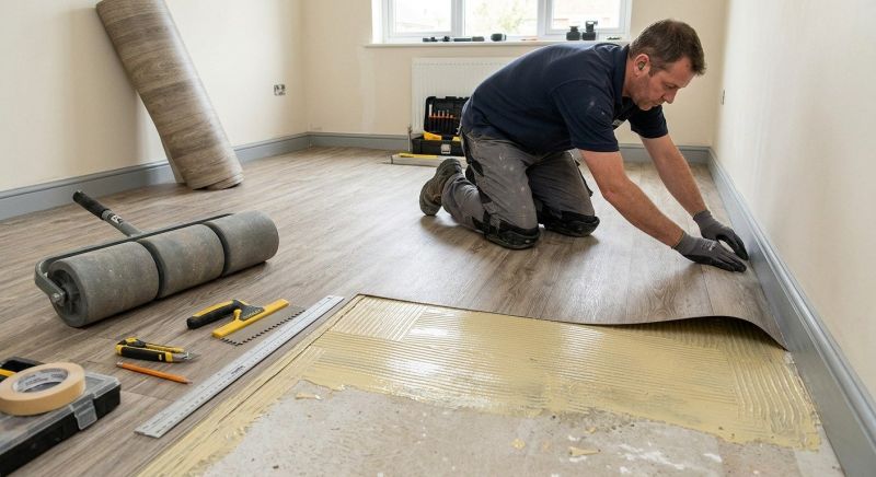 Sheet Vinyl Installation in Mckinney, TX
